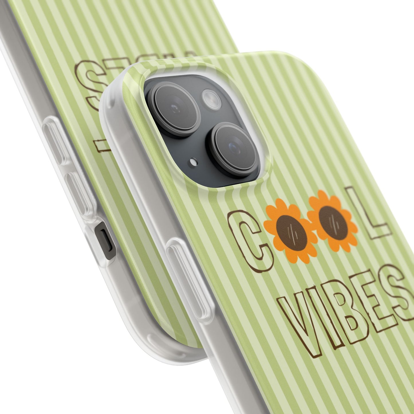 Retro Green Floral Phone Case- Cool Vibes Aesthetic Cover
