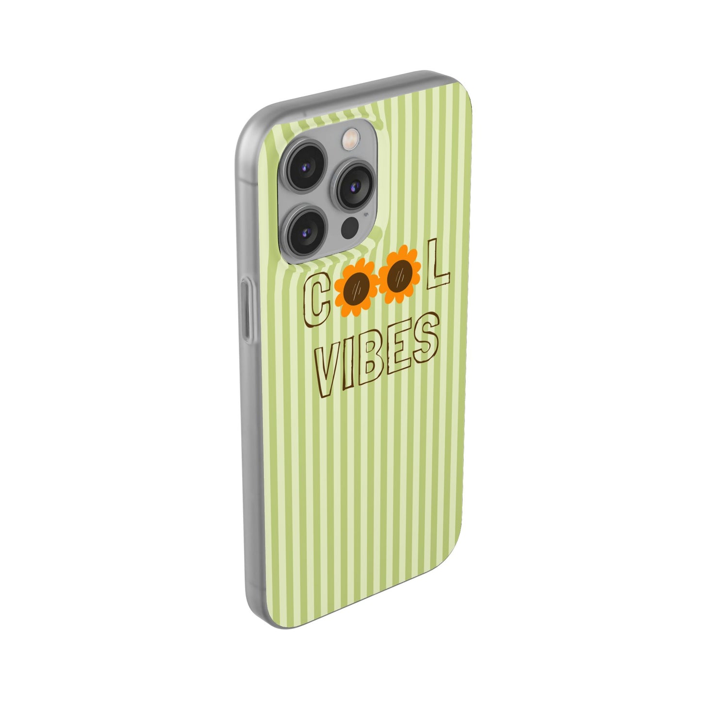 Retro Green Floral Phone Case- Cool Vibes Aesthetic Cover