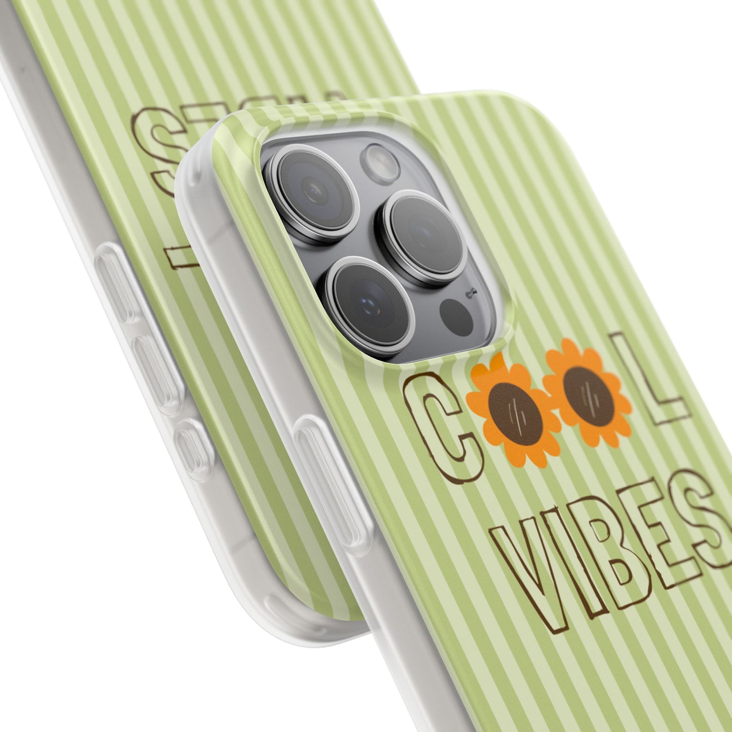 Retro Green Floral Phone Case- Cool Vibes Aesthetic Cover