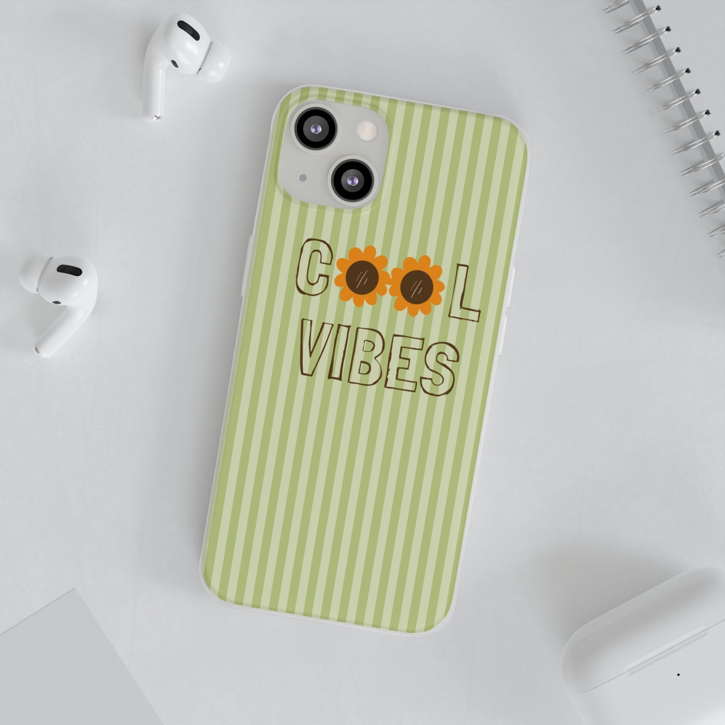 Retro Green Floral Phone Case- Cool Vibes Aesthetic Cover
