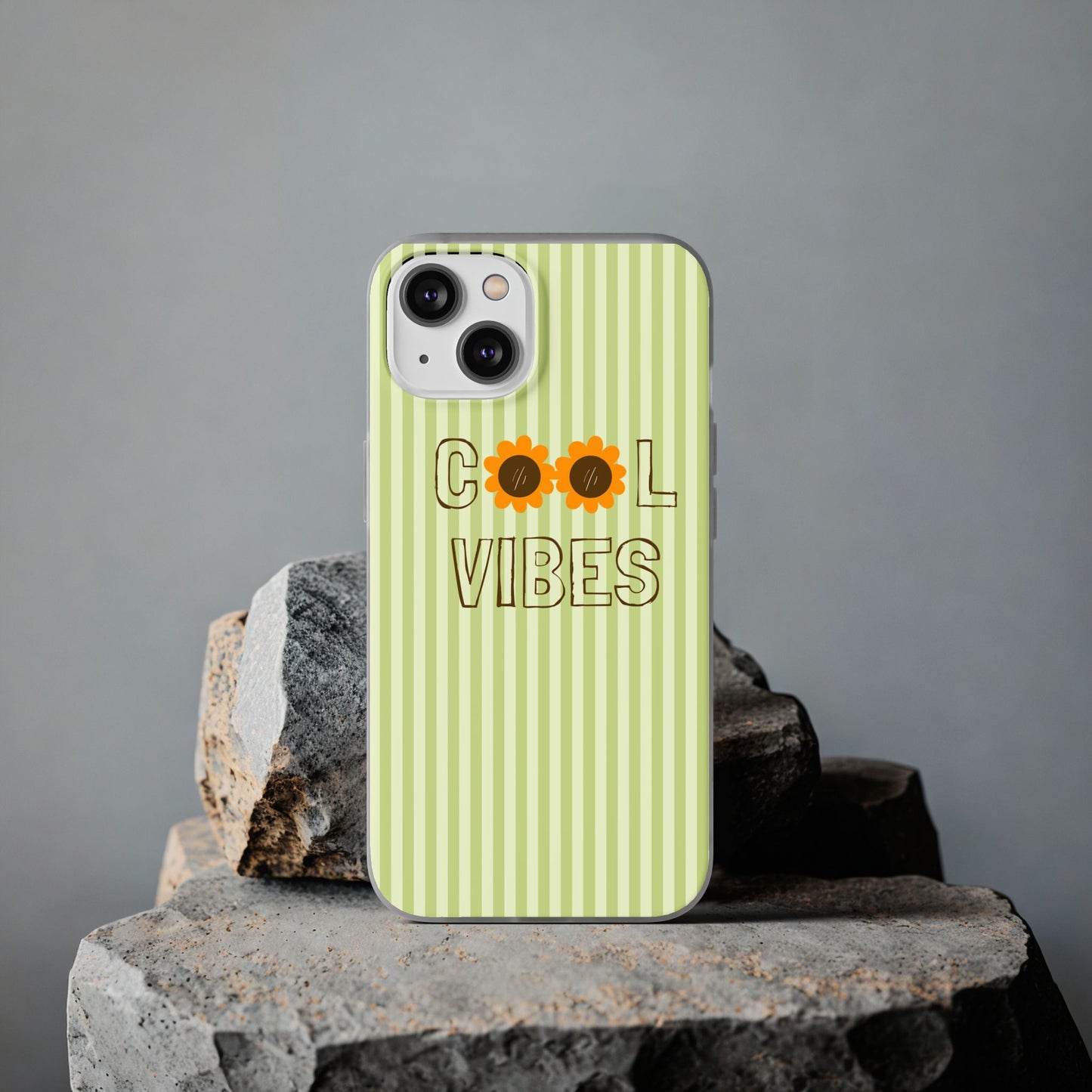 Retro Green Floral Phone Case- Cool Vibes Aesthetic Cover