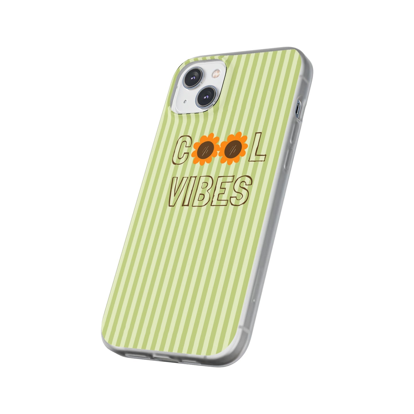 Retro Green Floral Phone Case- Cool Vibes Aesthetic Cover
