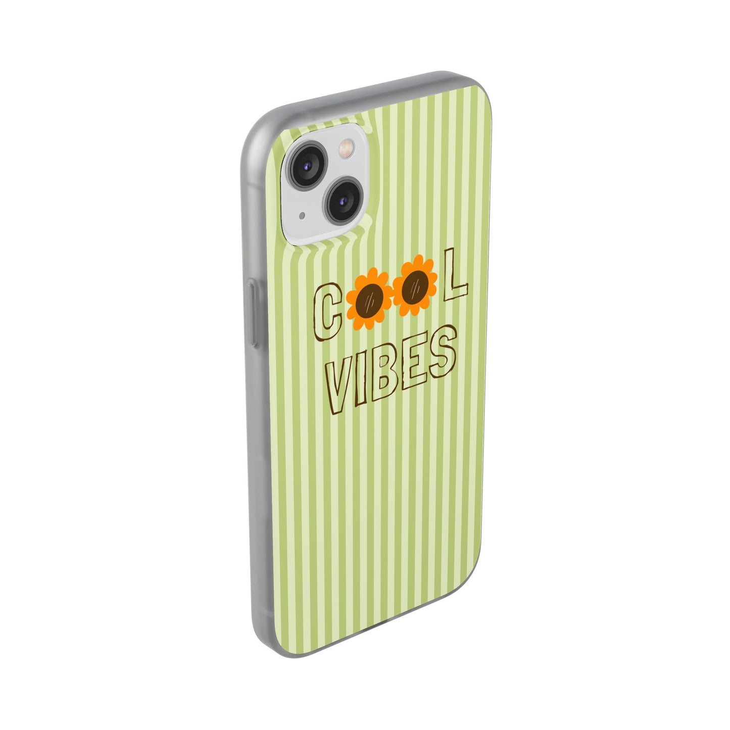 Retro Green Floral Phone Case- Cool Vibes Aesthetic Cover