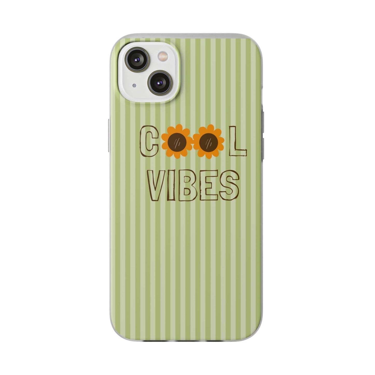 Retro Green Floral Phone Case- Cool Vibes Aesthetic Cover