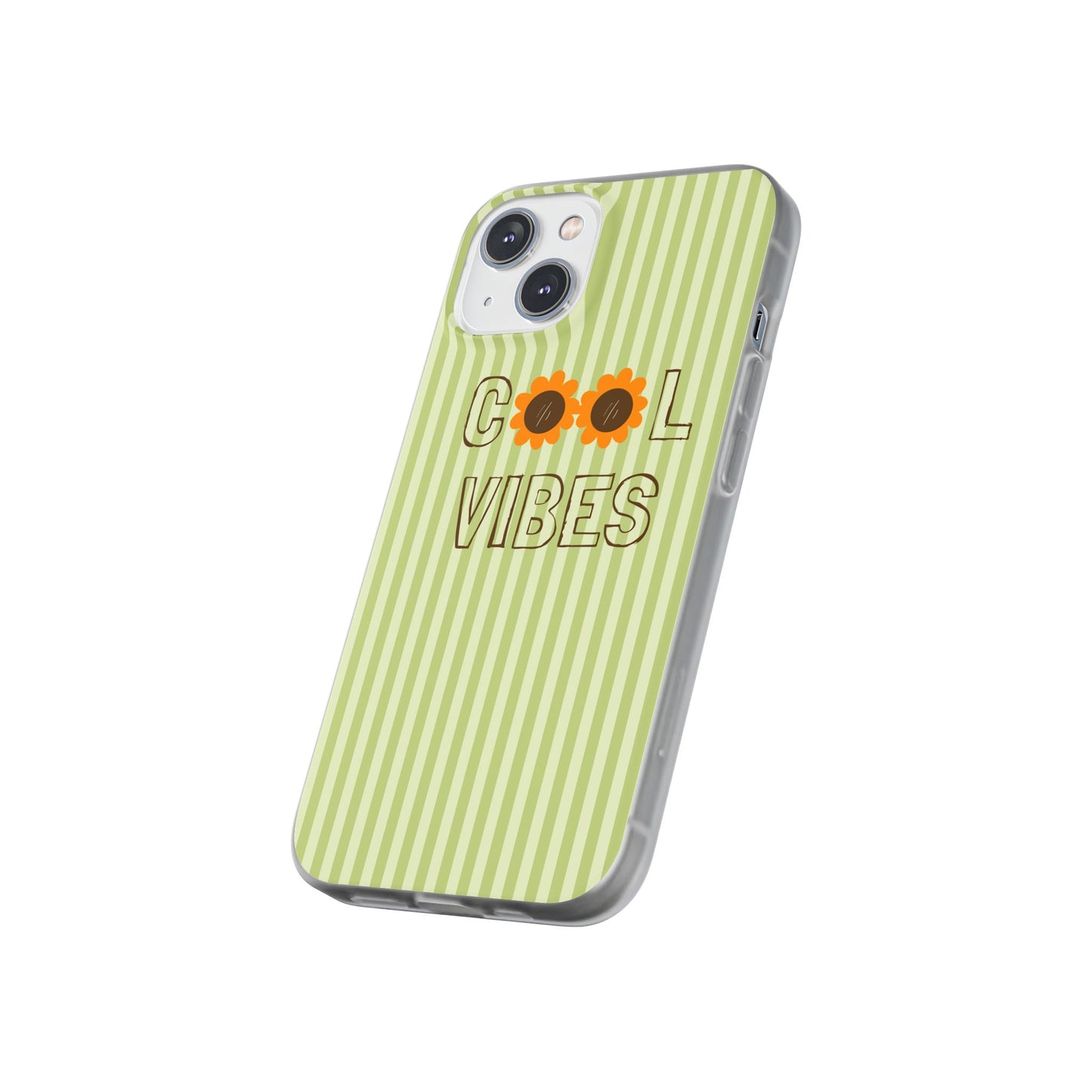 Retro Green Floral Phone Case- Cool Vibes Aesthetic Cover