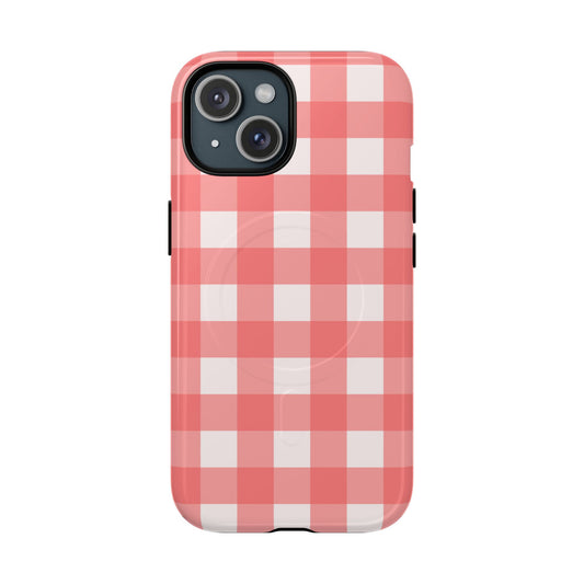 Red Gingham iPhone Case| Cute Checkered