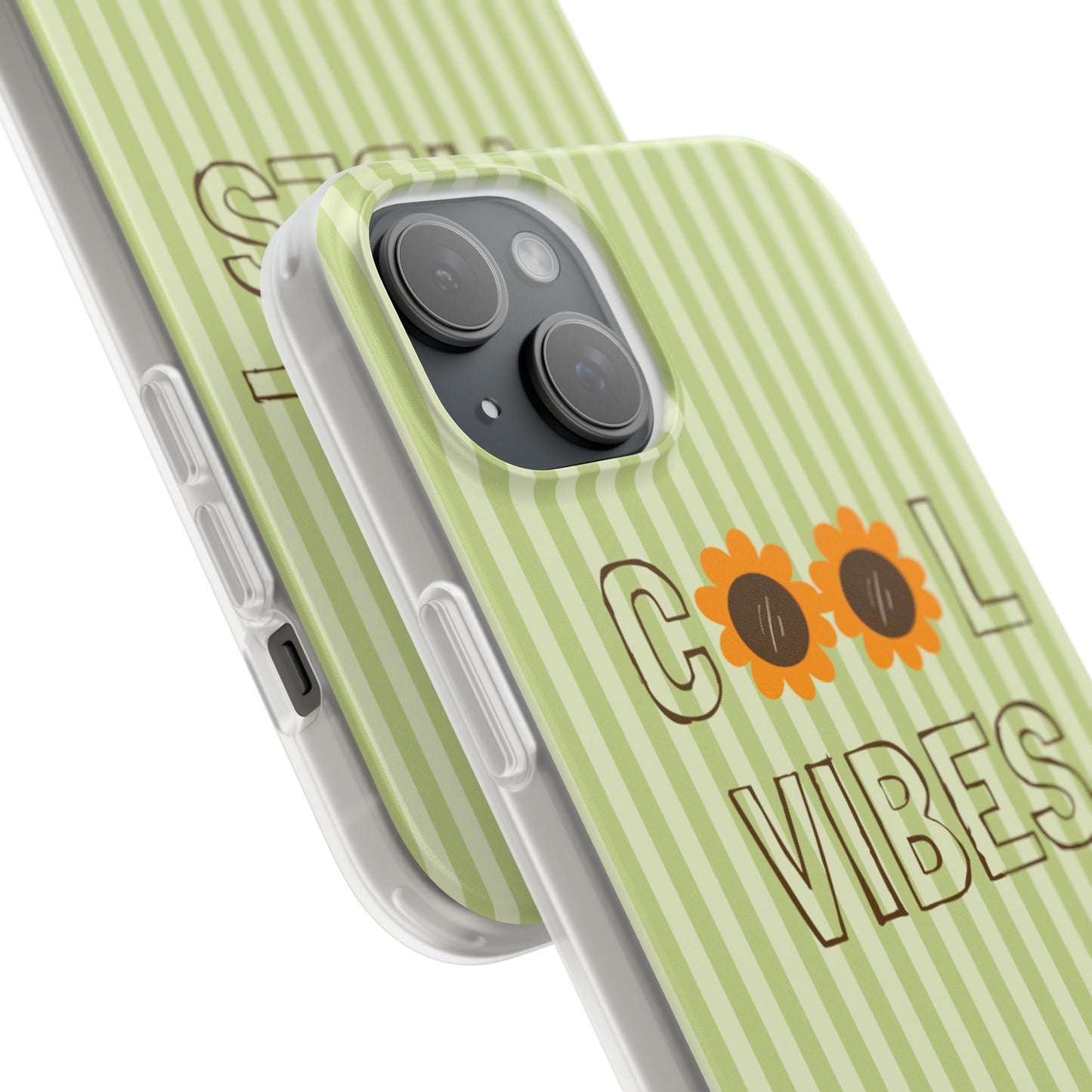 Retro Green Floral Phone Case- Cool Vibes Aesthetic Cover