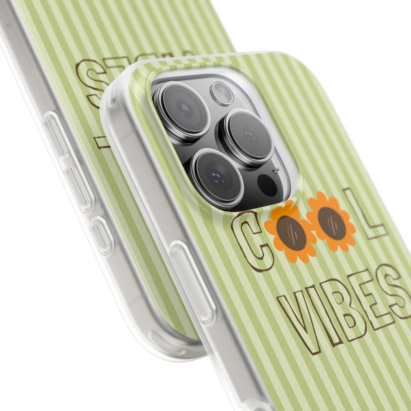 Retro Green Floral Phone Case- Cool Vibes Aesthetic Cover