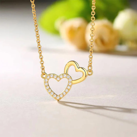 Double Heart Necklace