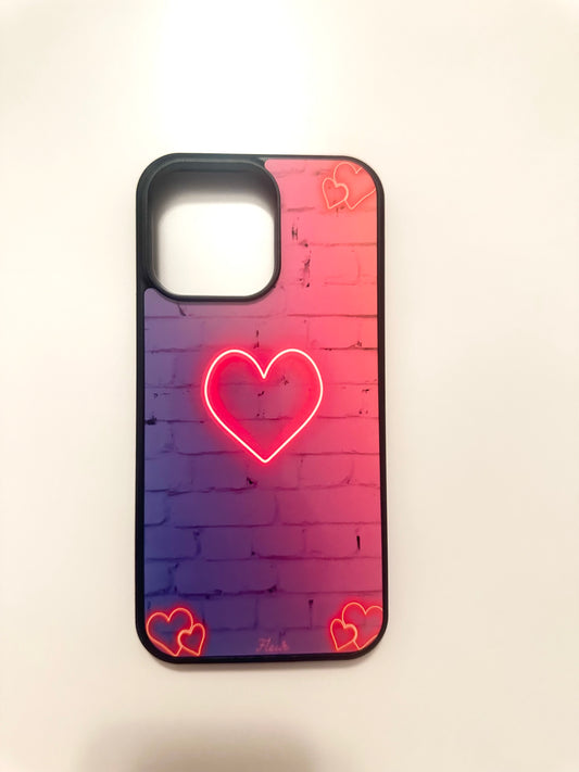 Neon Heart Phone Case